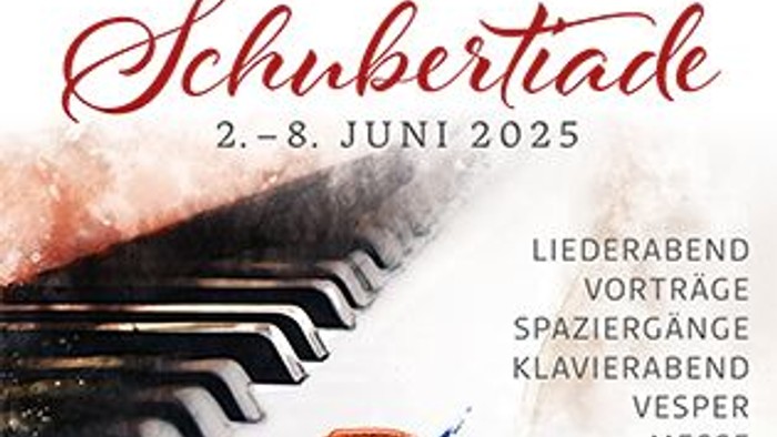 1. Wetzlarer Schubertiade 2.-8. Juni 2025 mit Klavierabend, Liederabend, Vorträge und mehr