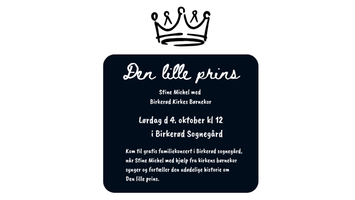 En kvinde spiller guitar og en sort annonse med hvid tekst og kronede logo.