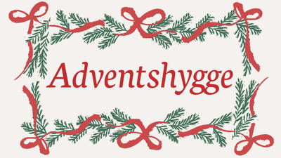 Adventshygge med grønne og røde bønner.