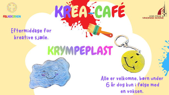Kreativ eftermiddagsarrangement for børn og voksne på Sognegården i Vindinge med 