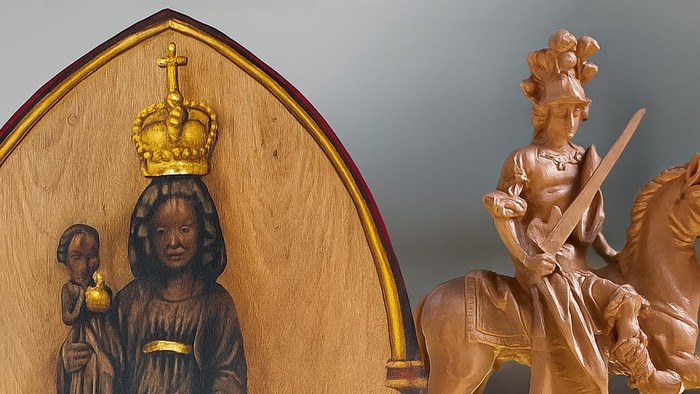 Abbilder der Schwarzen Madonna und des Hl. Martin