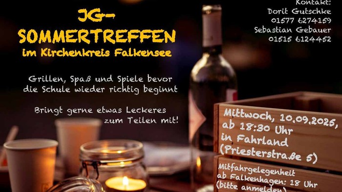 Einladung zum JG-Sommertreffen