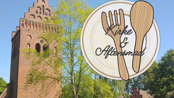 Billede af Kirke & Eftermiddag med kirke og træer