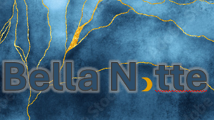 Bella Notte med blå og guld farver