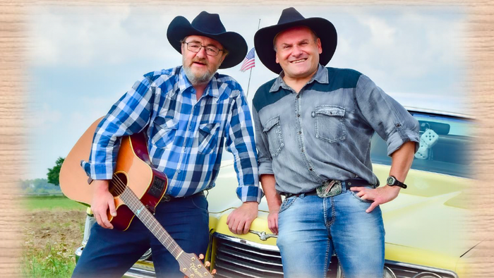 Folkmusiker mit Gitarre, Benefizkonzert am 15. Juni 2025, 12 Uhr vor der Kreuzkirche, Arizona Outlaws