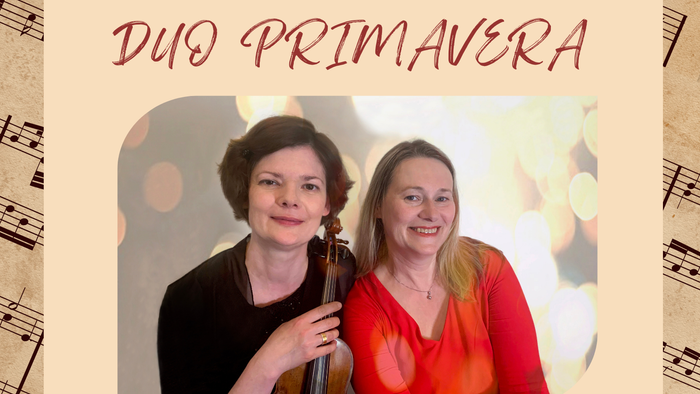 Konzert Duo Primavera am 7. September 2025 um 15.00 Uhr in der Kirche Prensdorf mit Orgel und Geige, Eintritt frei