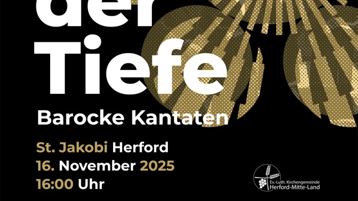 Aus der Tiefe - Barocke Kantaten in St. Jakobi Herford am 16. November 2025 um 16:00 Uhr