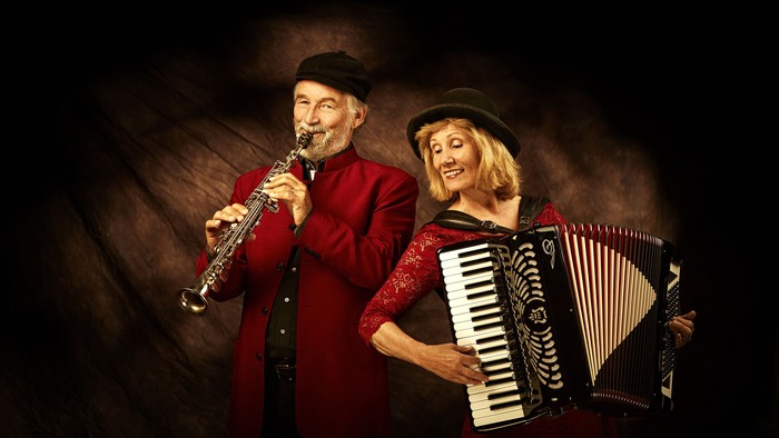 Klezmerduo kunstnerportræt 
