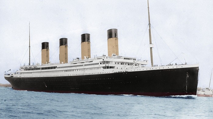 Samtidigt billede af Titanic
