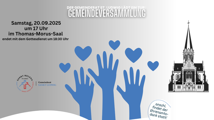 Gemeindefest der katholischen Pfarrgemeinde am 20.09.2025 um 17 Uhr in Thomas-Morus-Saal