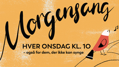 Morgensang med fugle og musikalske noter