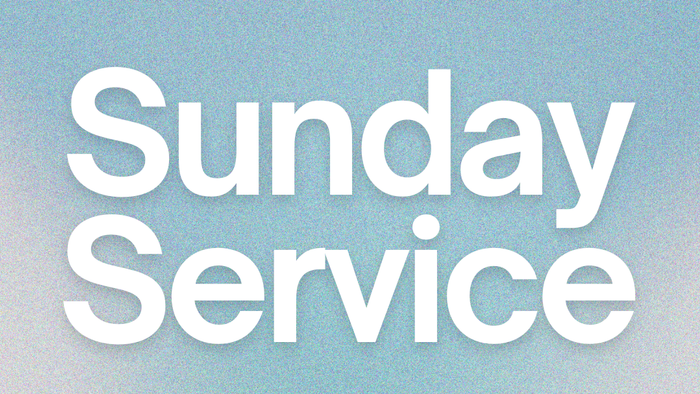 clipart stating Sunday Service
