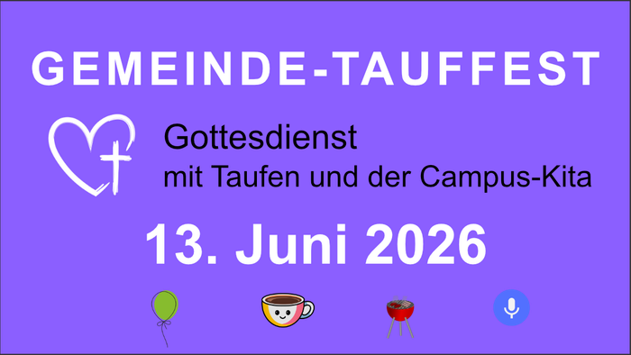 Einladung zum Gemeinde-Tauffest