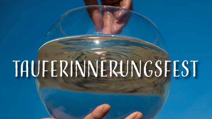 Poster für Tauferinnerungsfest am 3. Juli 2025 in St. Michael, Berlin-Mitte