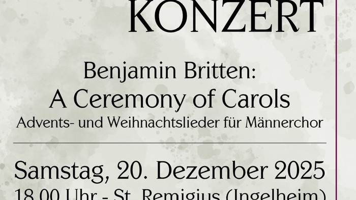 Einladungstext in schwarzer Schrift auf grauem Hintergrund