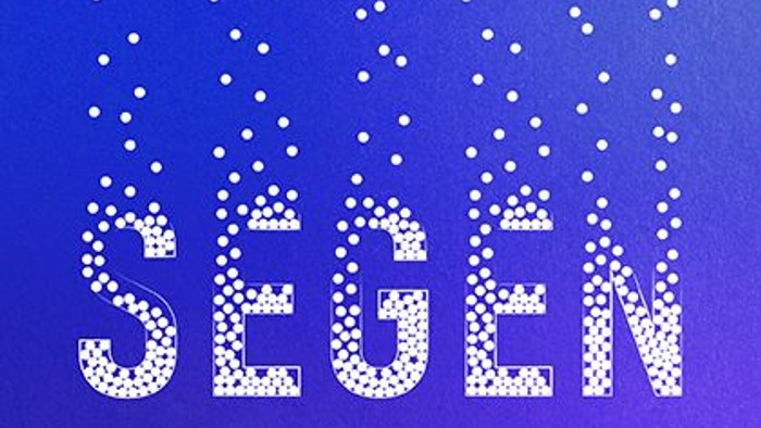 Illustration Segen blau