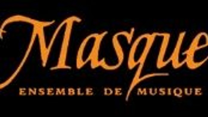 Logo pour « Le Masque », un ensemble spécialisé dans les représentations de musique baroque.