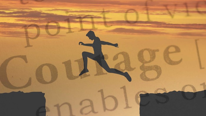 Plakat für einen Jugendgottesdienst zum Thema Mut mit dem Titel *„Mut! Auch, wenn’s weh tut“* am 13. März 2026.