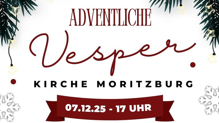 "Weihnachtsveranstaltungsplakat mit Chor-, Gospel- und Blechbläserensemble-Details"