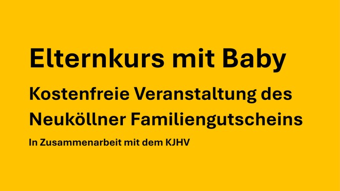 Elternkurs mit Baby