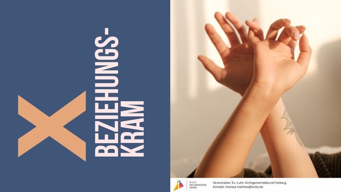 Das Plakat wirbt für verschiedene Workshops zur Sexualität und Beziehung