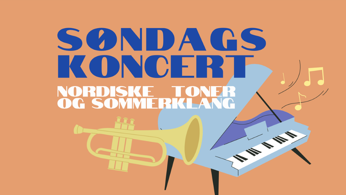 Søndagskoncert med blæser og keyboard