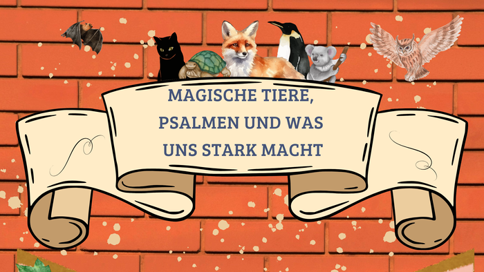 Ein buntes Plakat für die Kinderferienwoche 