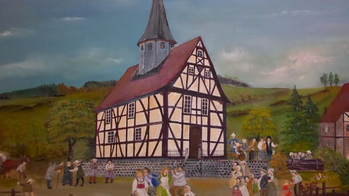 Gemälde von Günter Felsing der Lardenbacher Kirche
