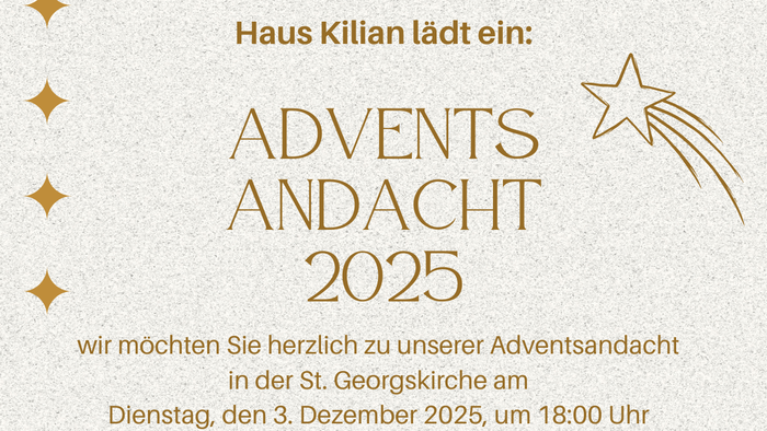 Einladung Adventsandacht