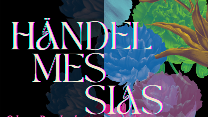 Plakat til koncert med Händels *Messias* den 29. november 2025 med medvirkende fra forskellige kunstnere.