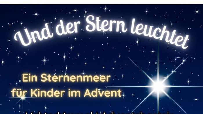 Plakat zur Werbung für eine Weihnachtsveranstaltung für Kinder mit Terminen und Kontaktdaten