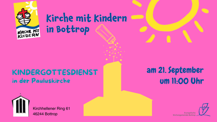 Flyer Kindergottesdienst am 21.09.25