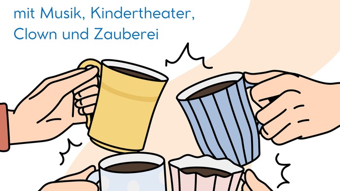 Werbeplakat für die Kaffeetafel