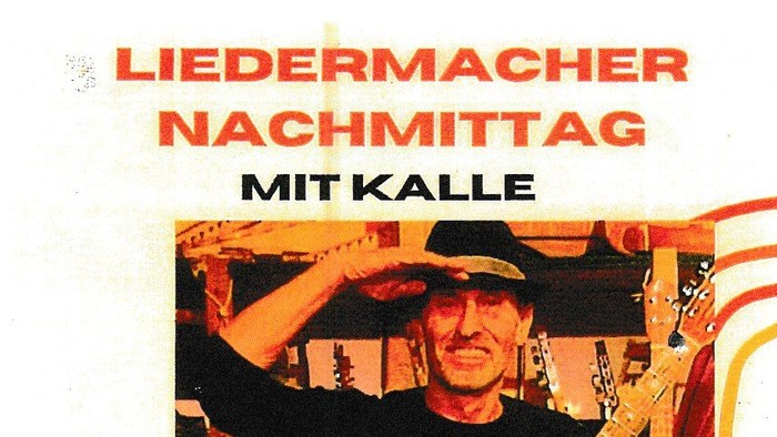 Poster für ein Konzert am 11.10.25 mit Liedermacher Kalle