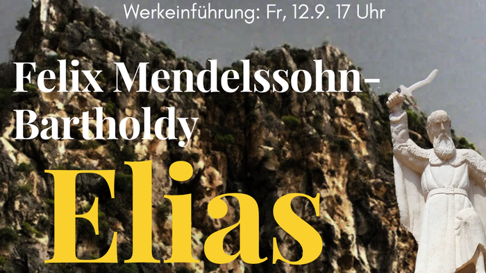 Konzertplakat Elias am 21.9.25 17 Uhr in der Christuskirche