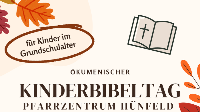 Ökumenischer Kinderbibeltag mit Basteln und Pizza in Hünfeld