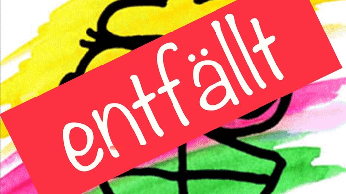 Bunter Hintergrund mit aufgemaltem Herz und dem Wort