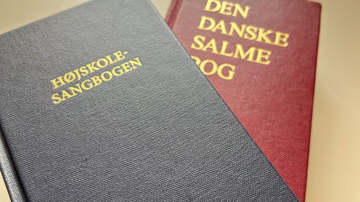 To boghefter på bordet