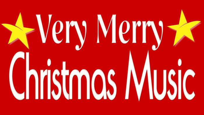 Schriftzug Very Merry Christmas Music