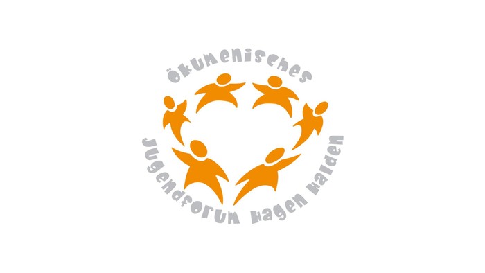 Das Logo zeigt eine Gruppe von Menschen in einem Herz, umgeben von Text.