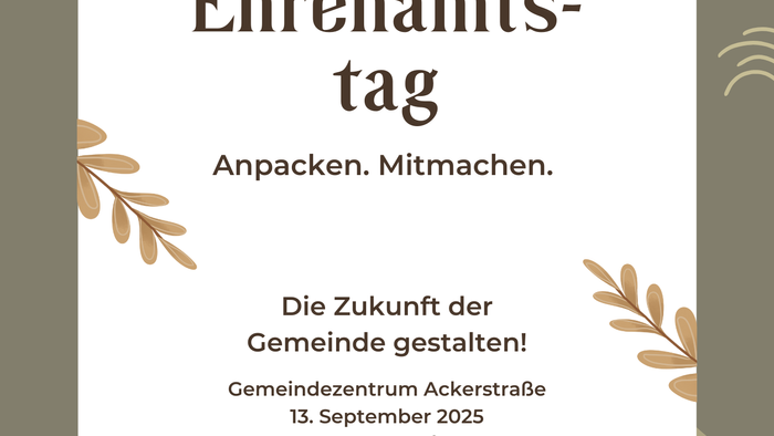 Einladung zum Ehrenamtstag