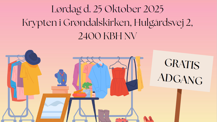 Lørdag d. 25 oktober 2025 - Kryptet i Grønløkskirken, Hulgaardsvej 2. Gratis adgang til kl. 2400 KBH NV.