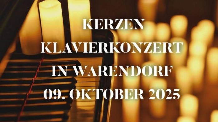 Kerzen-Klavierkonzert in Warendorf am 09. Oktober 2025