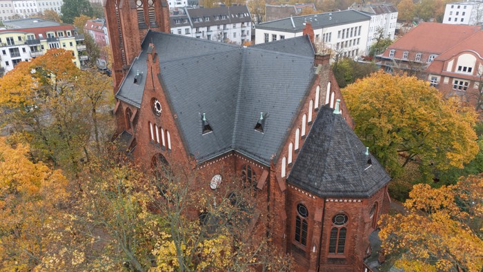 Dronenansicht Erlöserkirche 