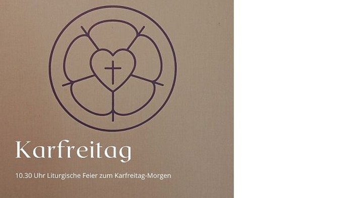 Karfreitag, religiöses Symbol, Datum 10.30 Uhr