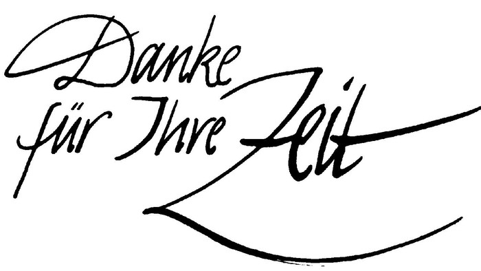 Schöne Handschrift mit der Aufschrift