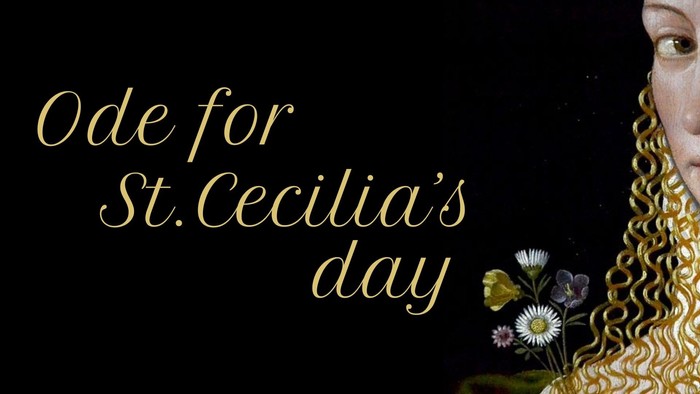 En kvinde med blomster, teksten lyder