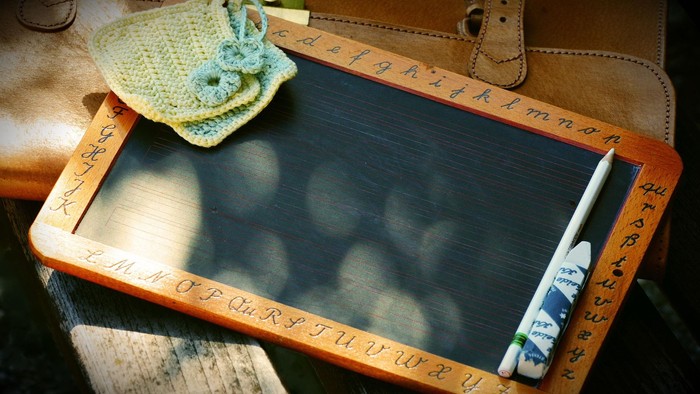 Alte Schiefertafel