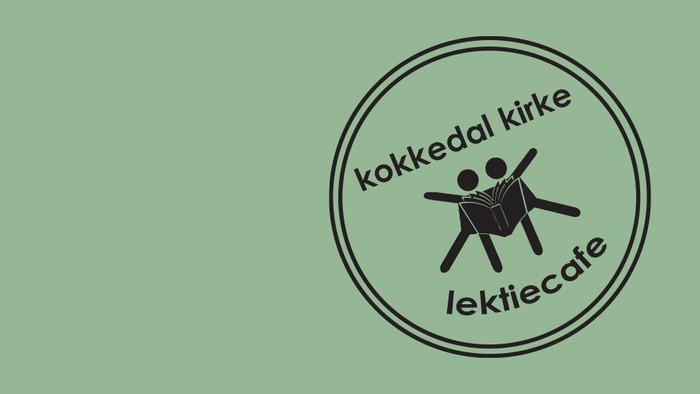 Kokkedal kirke lektiecafé logo med to figurer i kreds