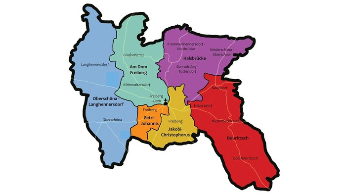 Karte von Niedersachsen mit verschiedenen Regionen und Städten